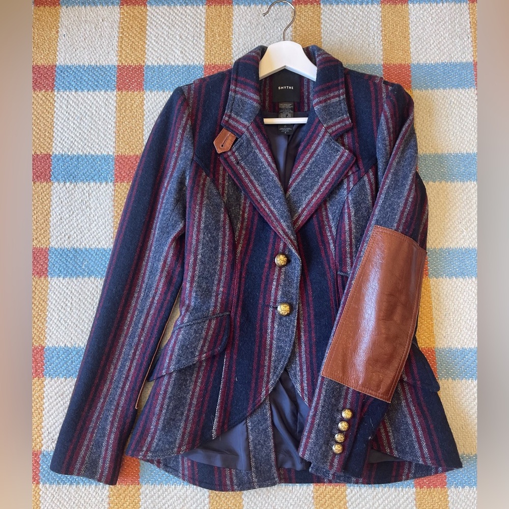 RARE Smythe RIFLE-PATCH EQUESTRIAN BLAZER, 4